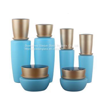 Best Quality 30Ml 120 Ml Cosmetic Glass Bottle Lotion Bottles Set With Pump