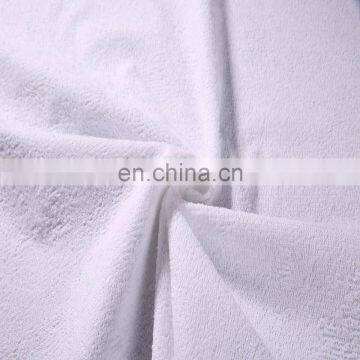 Comfortable Custom waterproof Terry knitted terry plush fleece polyester cotton PUL fabric