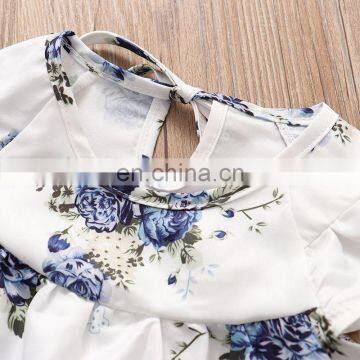 Drop Shipping 2pcs Set Infant Clothes Outfits Toddler Baby Girls Floral Tops Dress & Flower Harem Shorts Pants photo-6