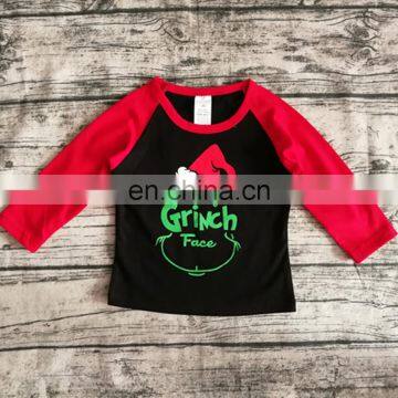 2021 Christmas Mommy and me T-shirt Tops Children Boys Girls Raglan Sleeve Tees Holiday Mom and Kids Clothing photo-3