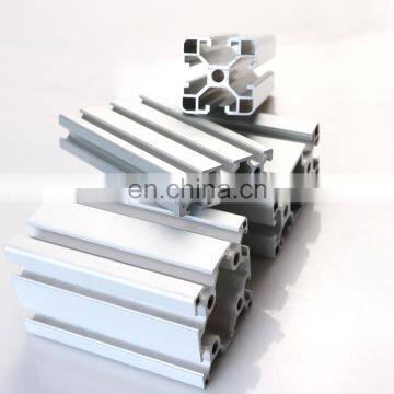 China Factory Silver Color Anodized Extrude 6063 6160 t6 Aluminum Extrusion Awning Rail Track t Slot Profile for Workbench photo-2