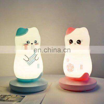 High quality fortune cat LED night table lamp  for children