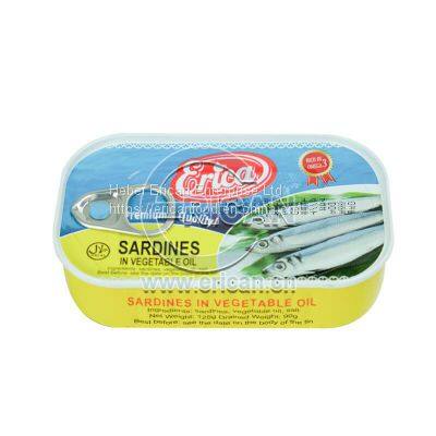 Hot Sale 125g Canned Sardine Fish in Vegetable Oil photo-2