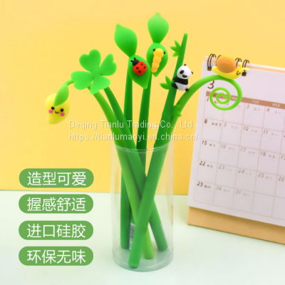 Creative Soft Silicone Gel Gel Gel Pen Cartoon Gift Pen for Children's Day photo-2