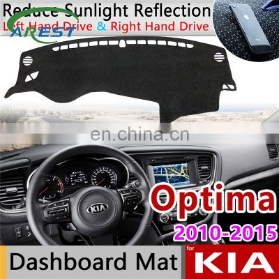 for KIA Optima TF 2010 2011 2012 2013 2014 2015 K5 Anti-Slip Mat Dashboard Cover Sunshade Dashmat Carpet Anti-UV Car Accessories