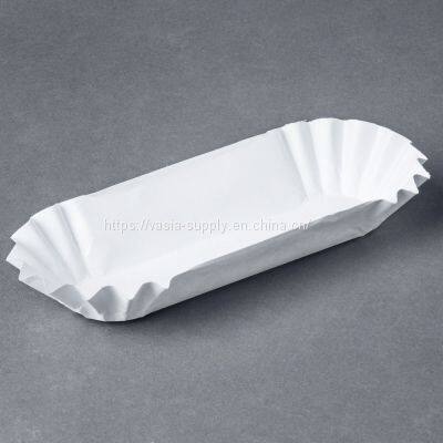 white serving trays paper bowls for hot dogs dog buns packaging food tray bread boat biodegradable container