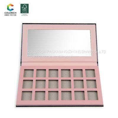 Makeup eyeshadow palette private label custom logo palette packaging diy eyeshadow empty palette