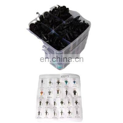 635pcs With 16 Sizes Wholesale Plastic Rivet Automotive Fasteners Clips Car Auto fastener clip bumper car auto fastener