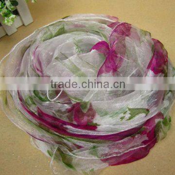 EC011 Woman Chiffon silk Neck Scarf