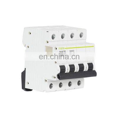 Safe materials fine processing  intelligent durable Matis MM50H-4P 380V 50/60hz mini mcb circuit breakers