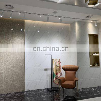 600x600mm Glazed Marble Line Pattern Light Grey Porcelain Ceramic Tiles CK6Y620PA photo-4
