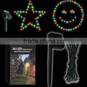 36L 5.5m LED Solar Light String, Holiday Decoration Light photo-3