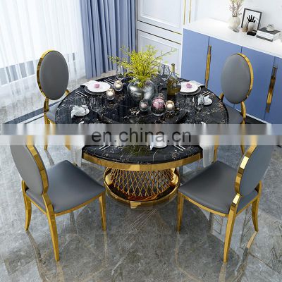 Hot Sale Luxury Dining Room Furniture Dining Tables, 6 Chairs Dining Room Sets, Marble Dining Table Set Modern