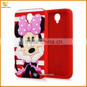China Supplier Cute Cartoon Silicone Back Cover Case for Alcatel OT6037 photo-6