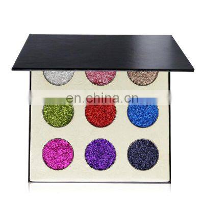 Metallic Sparkle Glitter Pressed Makeup Palette Multi Mineral Shimmer Holographic Eyeshadow Powder 36mm Pan