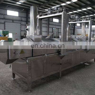 Automatic Gas Deep Fryer Cashew Nuts Plantain Chips Fish Samosa Onion Potato Chips Groundnut Frying Machine