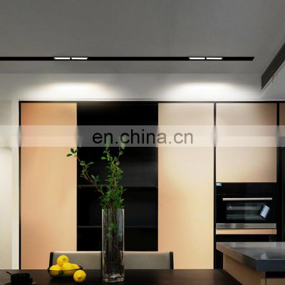 HUAYI New Design Magnetic Mounted Wall Washer Lamp Restaurant Simple Black Aluminum LED Track Rail Light