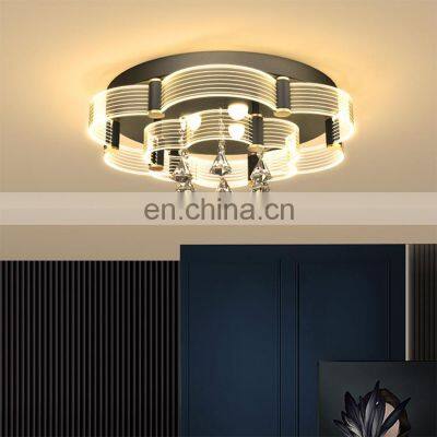 New Listed Luxury Decoration Bedroom Living Room Indoor K9 Crystal Modern LED Ceiling Light photo-4