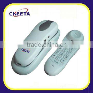 white color trimline telephone with 3 one touch memory