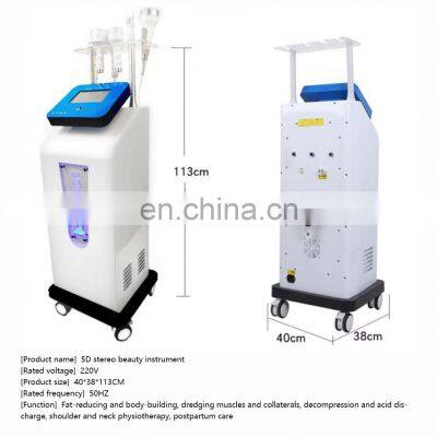 2022 Newest 6 in 1 Face Lift 80k Ultrasonic Cavitation System 5D Carving Instrument Rf Vacuum Slimming Machine photo-3