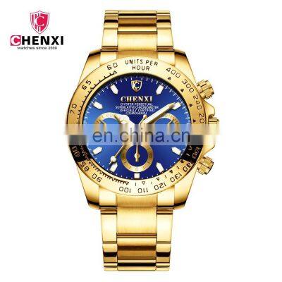 CHENXI 086A Man Quartz Wrist Watch Luxury Stainless Steel Gold Plated Watch Luxury Men photo-2