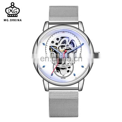 MG.ORKINA MG083 Latest Wrist Watches For Man Stainless Steel Automatic Mechanical Luminous Business Watch