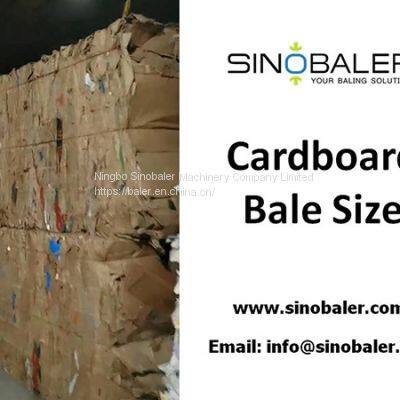 Cardboard Bale Size