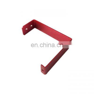 Red color metal shelf bottom metal bracket holder