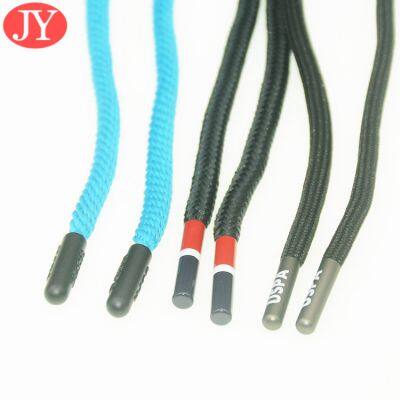Custom U Style Metal Aglet Drawstring Rope Metal Tail Clips Polyester Rope With Metal Wrapped Head Metal Head photo-5