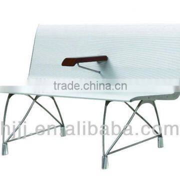 Public High Quality Stainless Steel 304 Lounge Chair Waiting Chair H60 photo-2