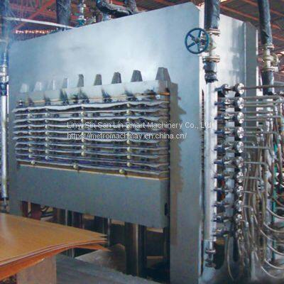 Woodworking Plywood Multi-layer Hydraulic Hot Press Machine With Loader and Unloader Line photo-2