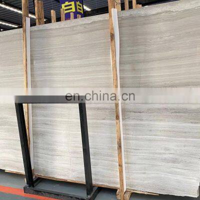 White&Yellow&Orange Wood Vein Marble Slab