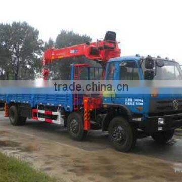 Dongfeng 6x2 cargo truck mounted XCMG 10Tons crane