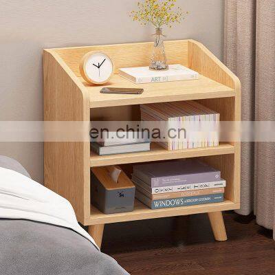 Hotsale simple modern wooden bedstand beside table bedside cabinet