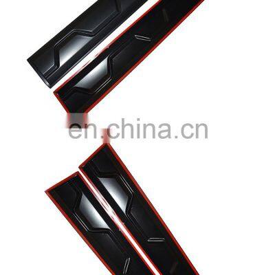 Door Moulding Cover Kits 4 Pcs Exterior Body Decoration for Ford Ranger 2012-2017 T6/T7 photo-3