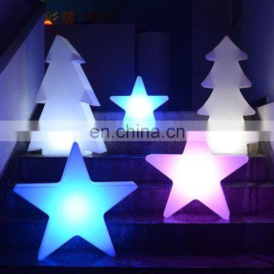 Christmas decoration tree /fashion Christmas decoration star lamp waterproof color changing led tree home decor lights