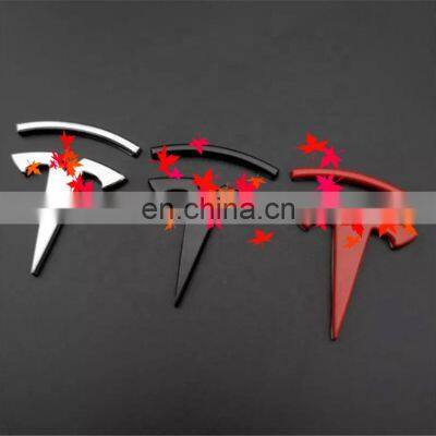 3D Metal Decoration Badge Decals For Tesla Model 3 Y S X Car Logo Emblem Sticker Trunk Emblem For Tesla Accessories photo-3