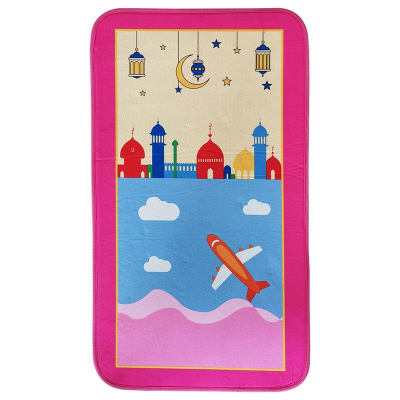 2024 new design wholesale islam mosque travel prayer mat compass booklet portable pocket prayer mat  muslim