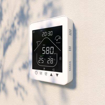 Newest European Thermostat With CO2 and PM2.5 Real Time Monitoring AC220V/DC24V Smart Controller photo-3
