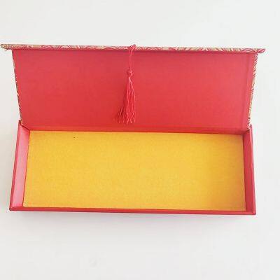 Xuan Paper Wooden Frame Song Brocade Box Package Box Gift Jewelry Box photo-3