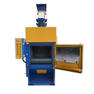 Automatic feeding track type shot blasting cleaning machine, rubber track rust removal machine