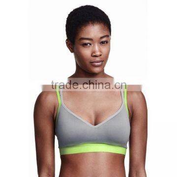 New Design Gray Yoga Wear Sport Bra Gym Vest For Women