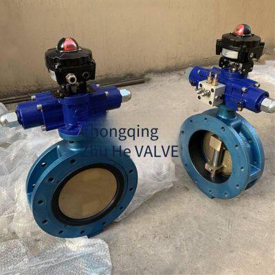 Marine Flange Seawater Hydraulic Double Eccentric Hydraulic Butterfly Valve Gb/t3037 - 94, Type Fcs With Limit Switch photo-2