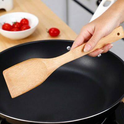 Mini Bamboo Spautla Whloesale Bamboo Wood Rice Paddle photo-5