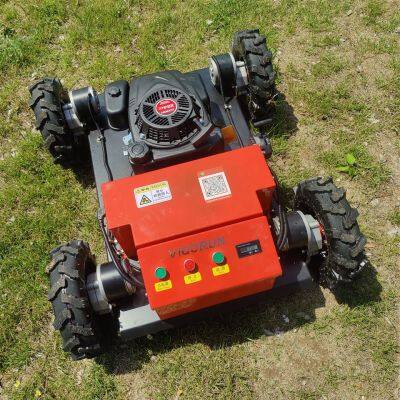 Petrol 550Mm Cutting Width 200 Meters Long Distance Control Remote Control Lawn Mower With Wheels photo-4