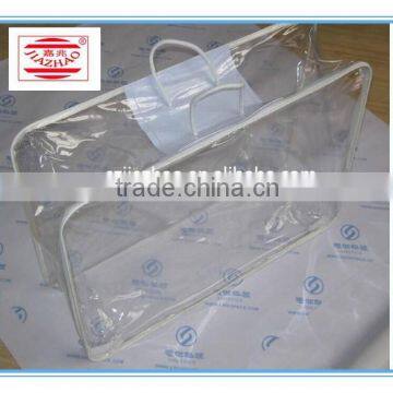 OEM / Processing Clear PVC Bag / PVC Zipper Quilt Bag for Blanket Pasking photo-3