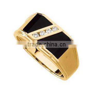 2016 latest design rings for men high end mens rings personalized big black diamond ring