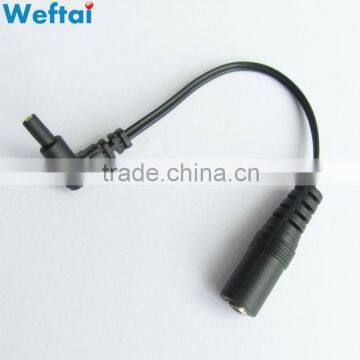 Right Angle 4mm TENS Plug To Straight 3.5mm Mono Plug Cable