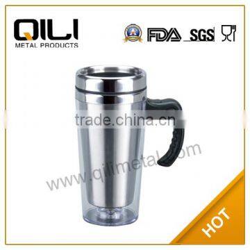 Eco-friendly 450ml s/s auto mug