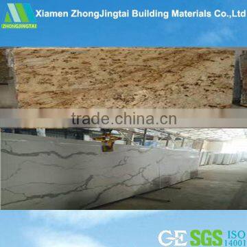 Splendid Yellow Granite One Piece Bathroom Sink and Countertop photo-4